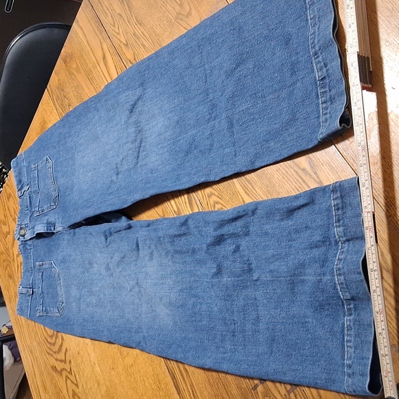 Pilcro Denim - PILCRO And The Letterpress Jeans Womens 32T BLUE WIDE LEGS ?Preowned Denim Pants